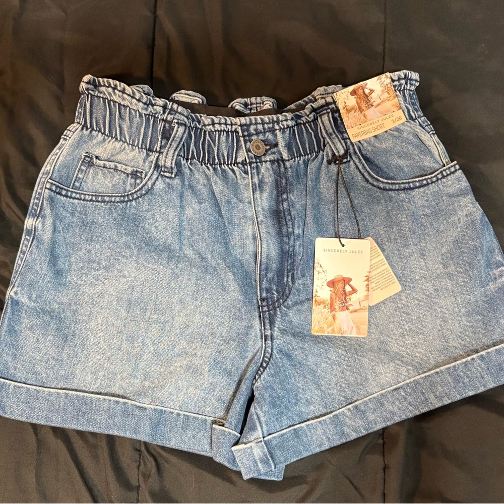 Sincerely Jules Light Blue Jean Shorts